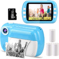 Instant Camera with 3.5-inch Screen, 1080p HD Video, 4 Rolls Printing Paper, 32GB Card E771569