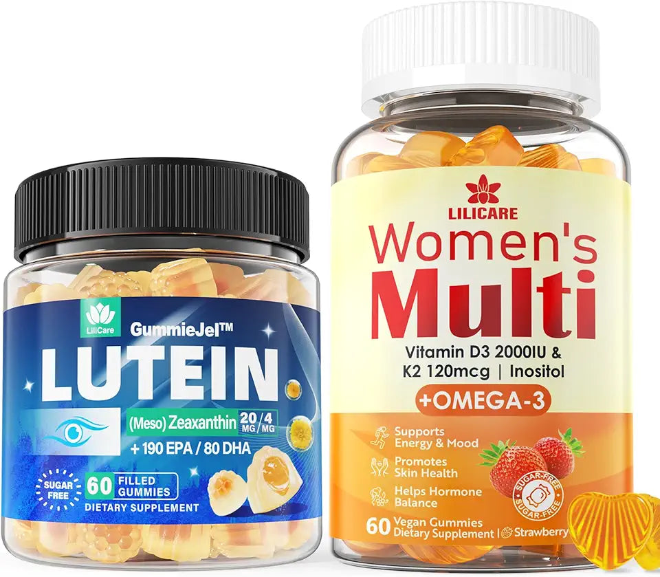 Eye Vitamins Filled Gummies + Womens Multivitamin Gummies B1163