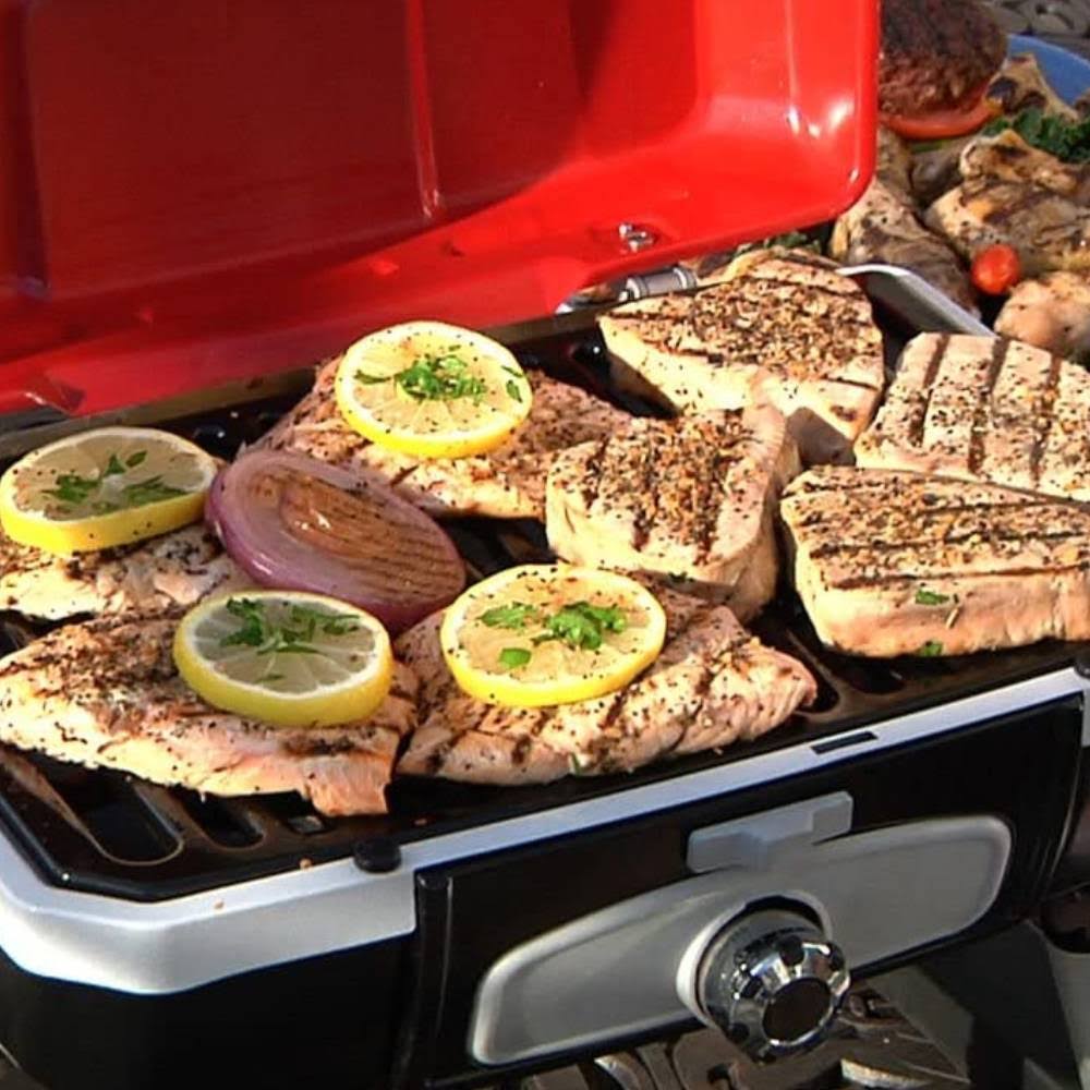 Red Portable Tabletop Gas Grill O54260