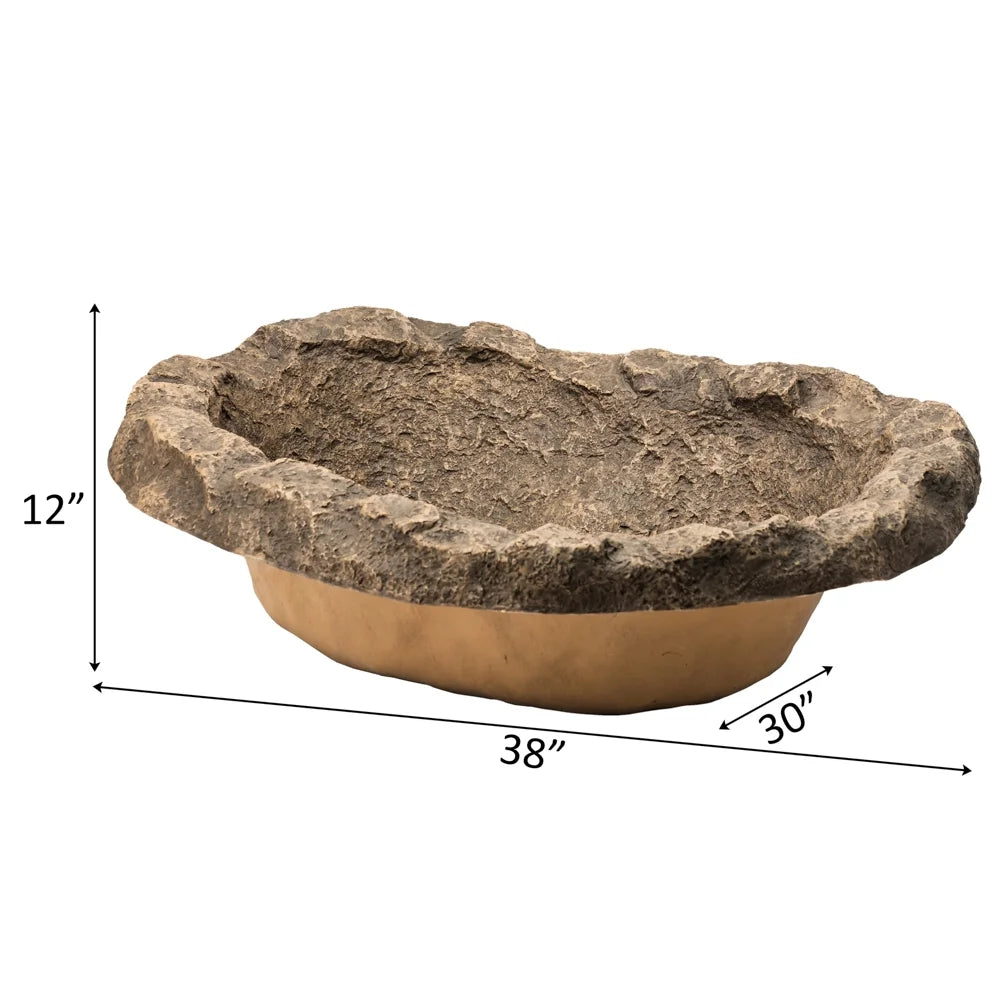 Faux Rock Fiberglass Garden Water Pond I831398