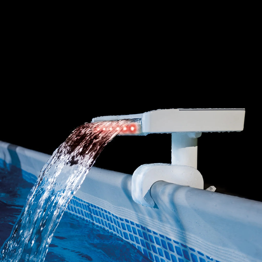 Multi-Color LED Waterfall Cascade for Above Ground Pool I36454