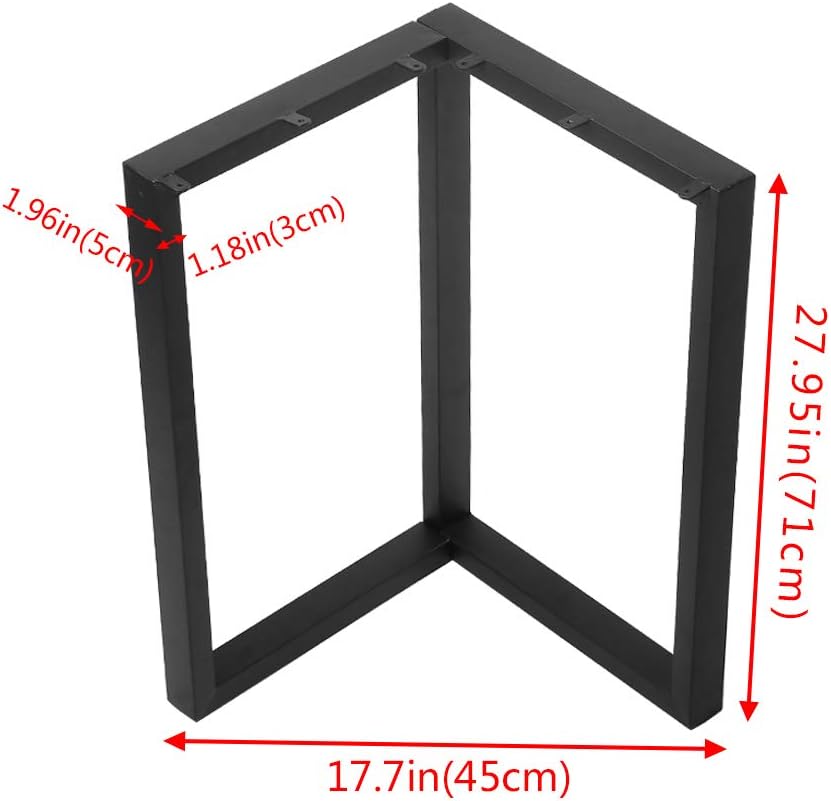 Black Metal Table Legs 2 PCS W869