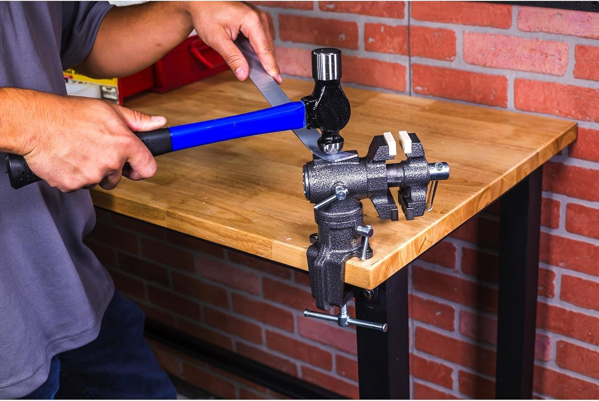 2-1/2 inch Mini Jaw Portable Clamp-on Table Bench Vise with Soft Jaw Covers F329