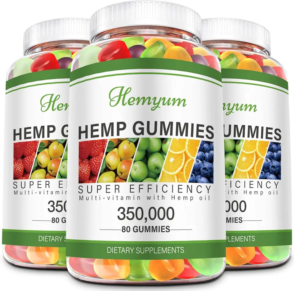 Hemp Gummies 3 Packs Organic Vegan Non-GMO R811