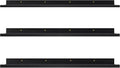 Black Wall Mount Floating Shelf Set of 3 E7471
