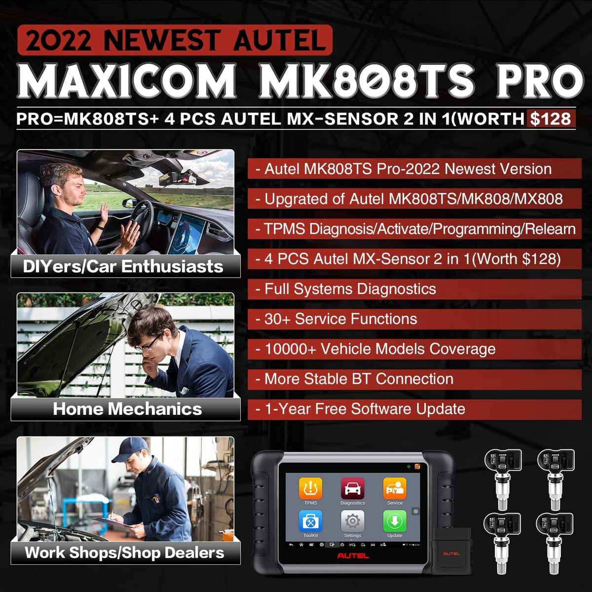 Diagnostic Scan Tool with 4 MX-Sensor R33066
