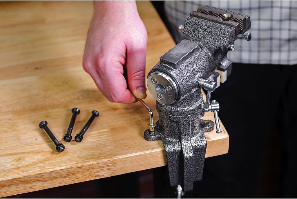2-1/2 inch Mini Jaw Portable Clamp-on Table Bench Vise with Soft Jaw Covers F329