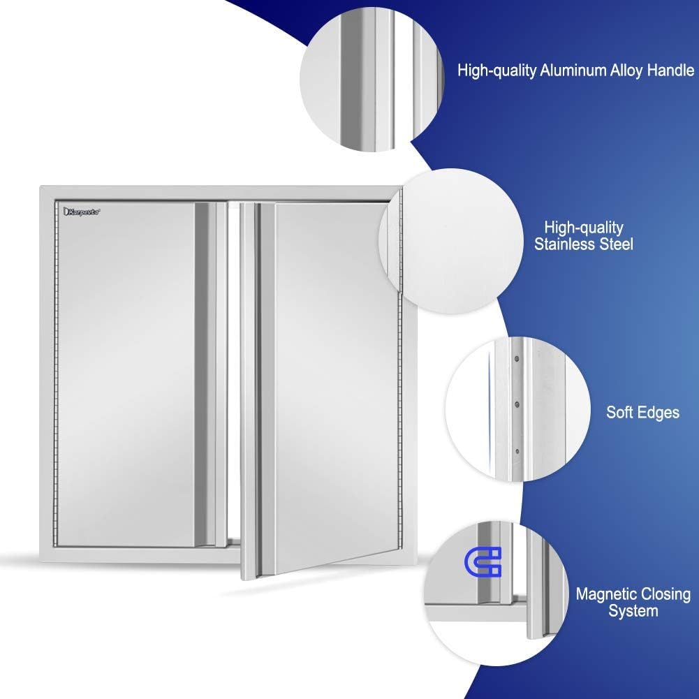 42 W X 21 H Stainless Steel Outdoor Kitchen Door U159703