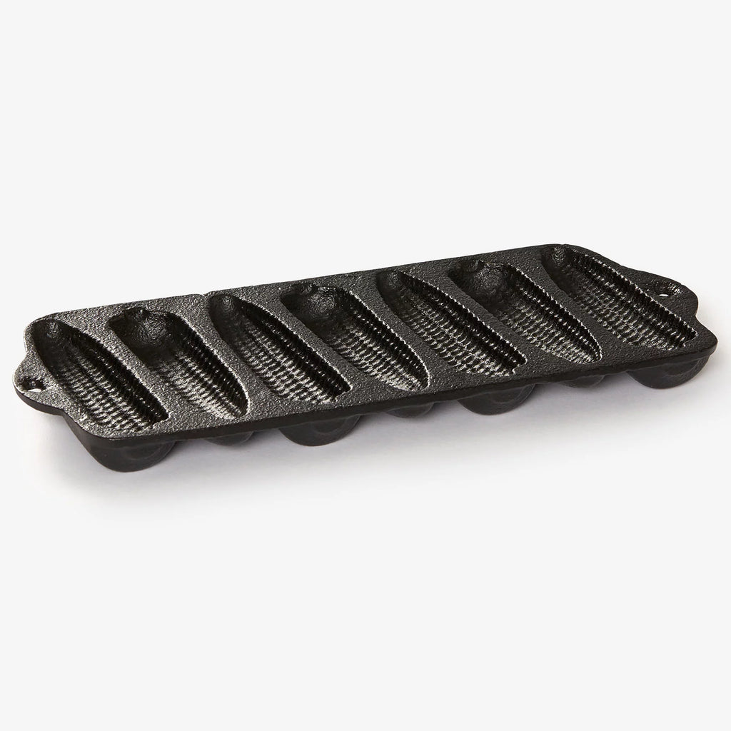 Black Pre-Seasoned Cast Iron Cornbread Baking Tray U53358