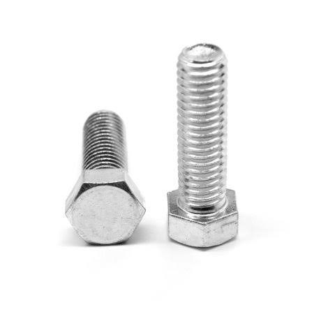 7/16-20 x 7/8 Fine Thread Hex Cap Screw Full Thread Stainless Steel 18-8 Pk 100 D694071