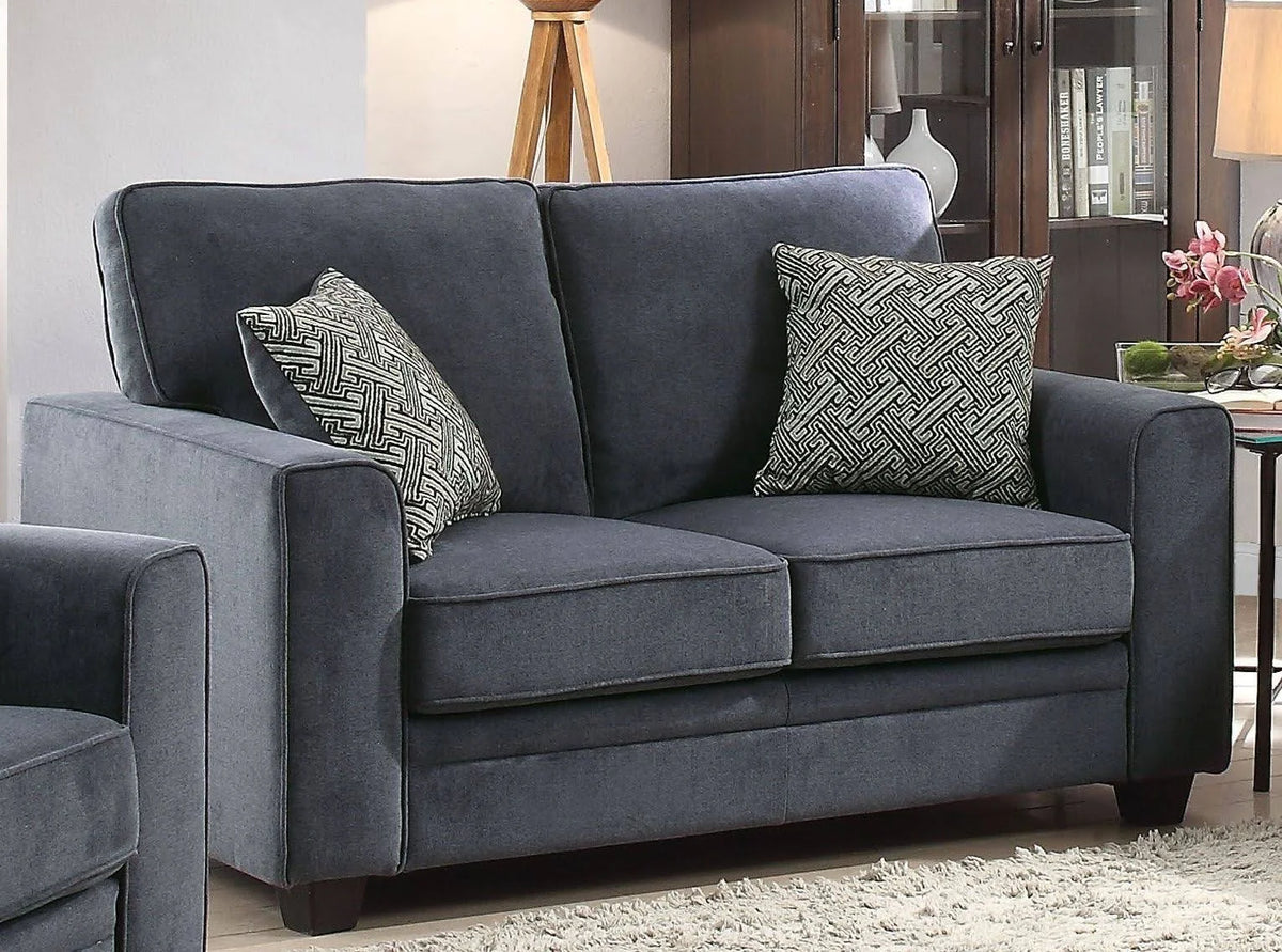 Blue Fabric Loveseat with Sleeper N915706
