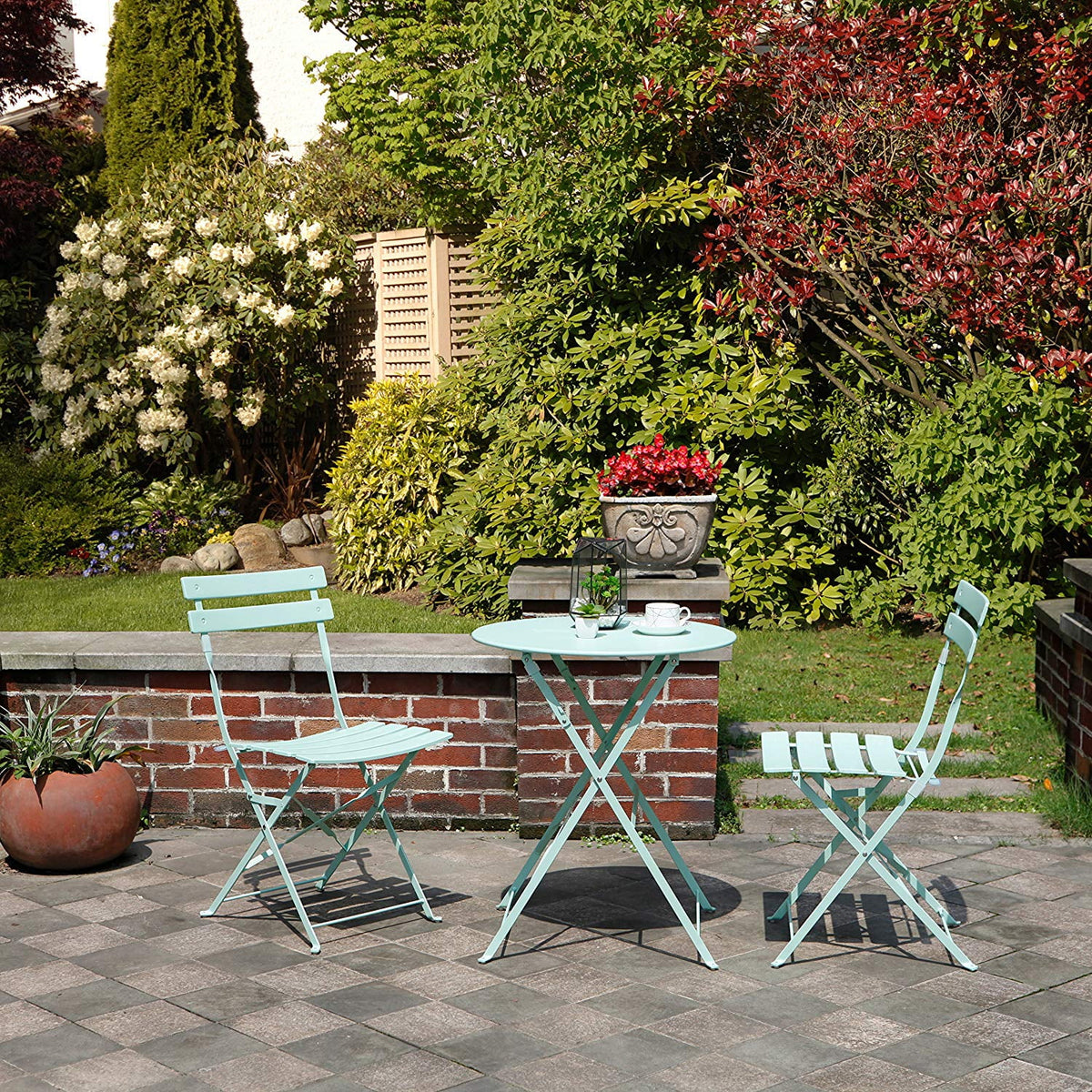 3-Piece Folding Metal Bistro Set B15220