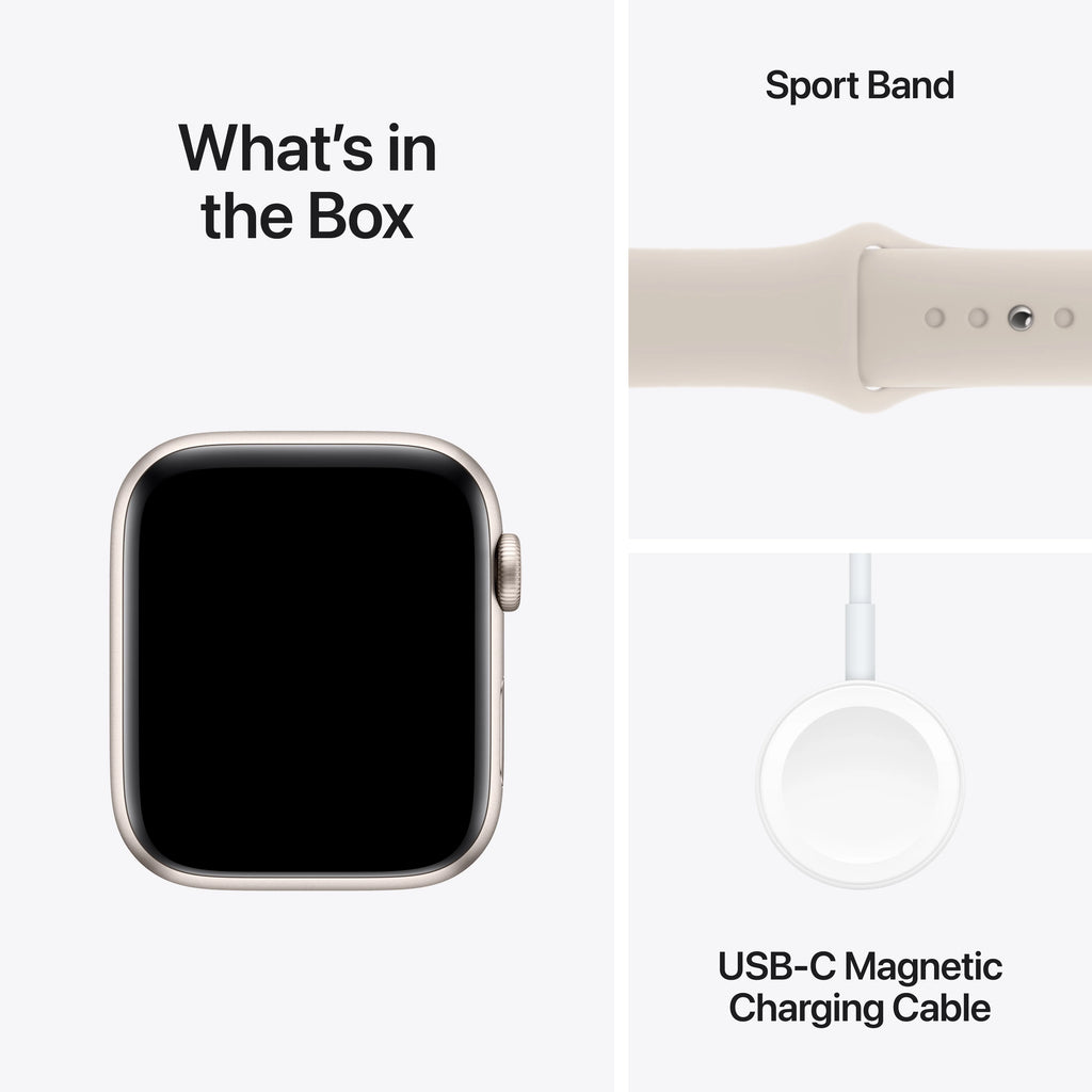 Apple Watch SE GPS 40mm Starlight Aluminum Case with Starlight Sport Band C82699