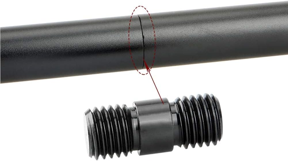 15mm Rod 8 Inch and 12 Inch with M12 Thread Rod Connector Rod Cap Extend to 20 Inch Rods, Pack of 2 I7564
