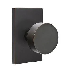 Double Dummy Round Door Knob in Oil Rubbed Bronze P185