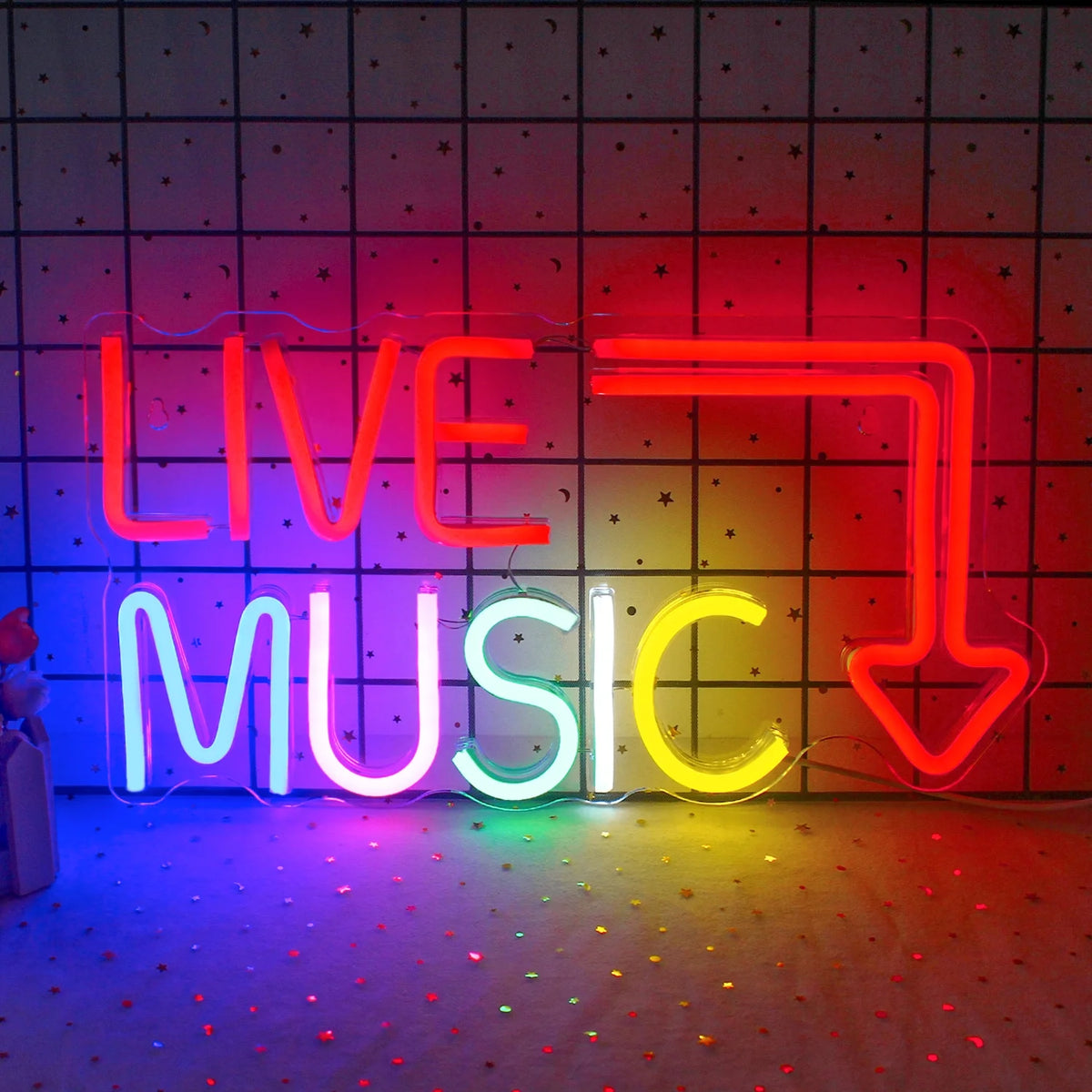 LED Neon Light Signs for Bedroom Music Studio J6378