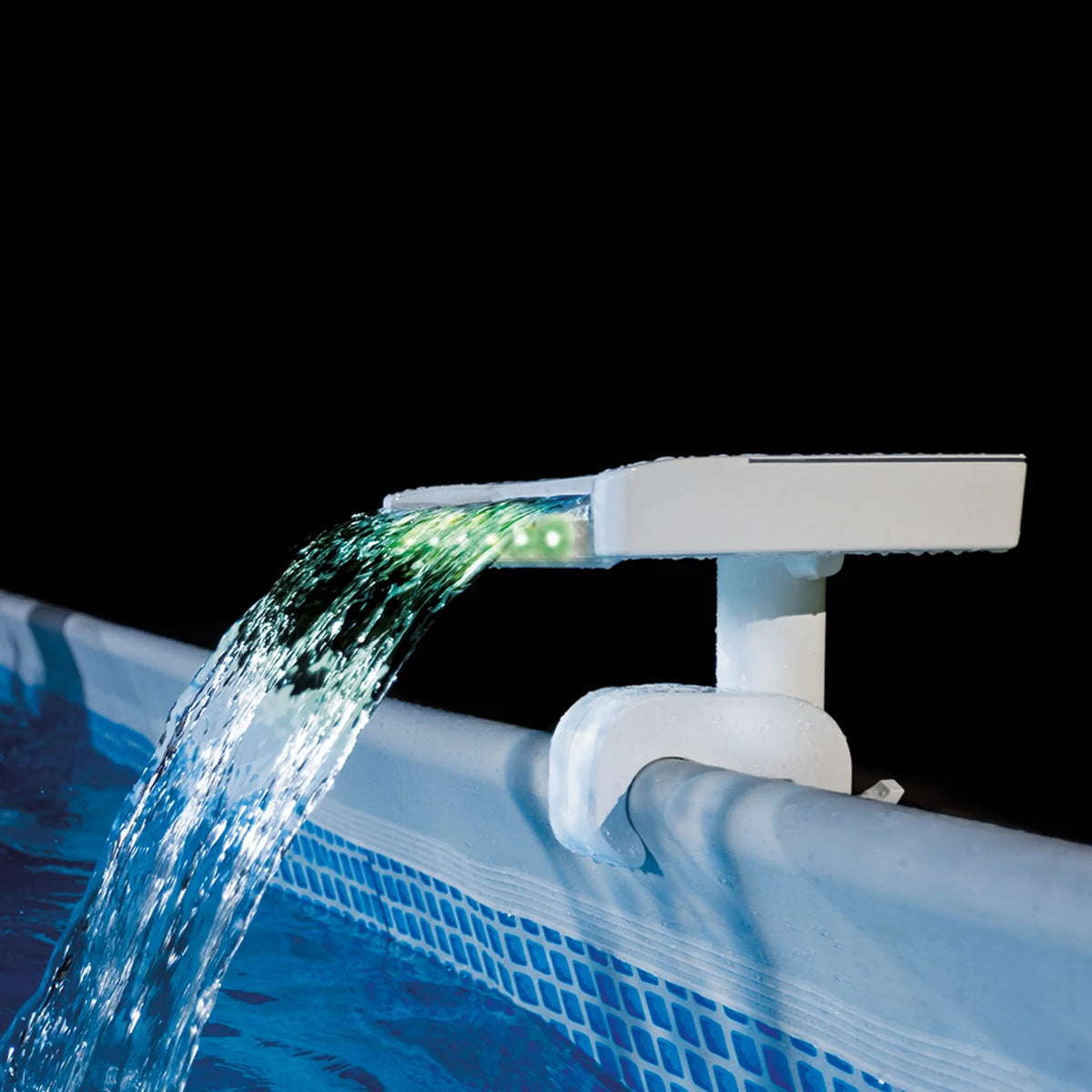Multi-Color LED Waterfall Cascade for Above Ground Pool I36454