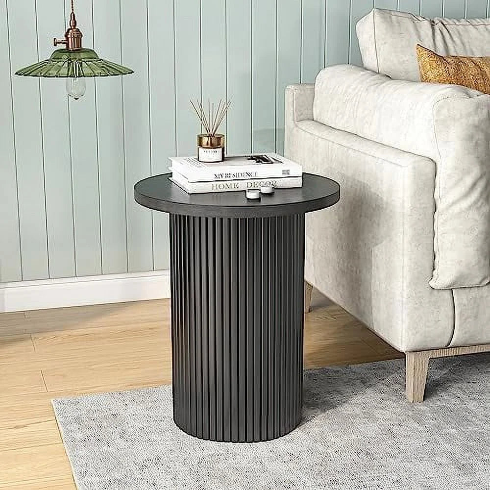 Solid Wood Round End Table Z674590