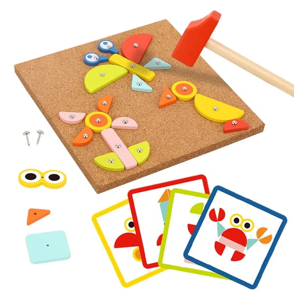 Wooden Hammering Pounding Toy with Mallet L89437