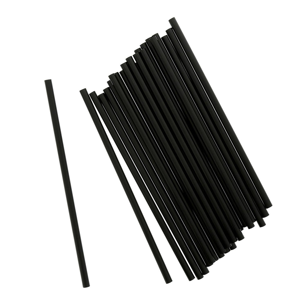 Black Unwrapped Straws, Case of 7200 F40471