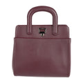 Bordeaux Calf Leather 2WAY Shoulder Bag Tote R869597
