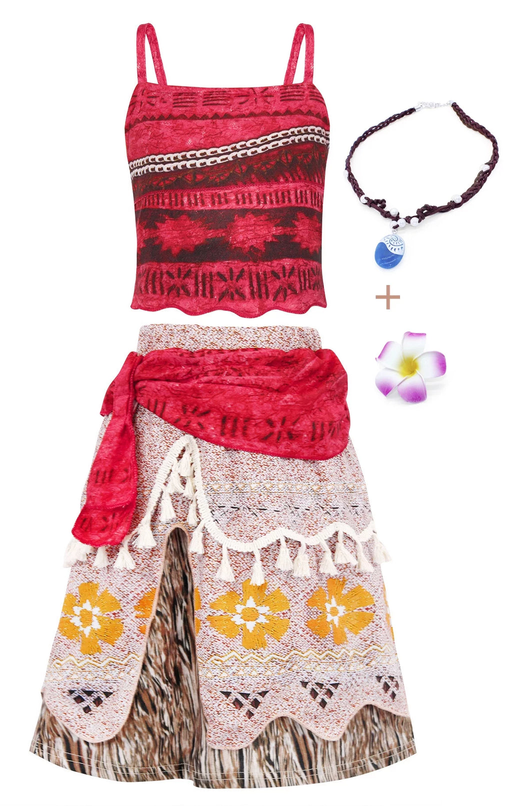 Princess Costume Two-Pieces Crop Top Skirt Set V661240