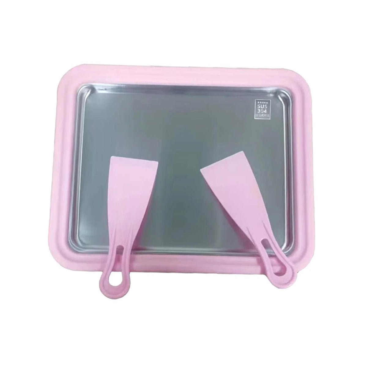 Ice Cream Rolled Maker with 2 Spatulas W12301