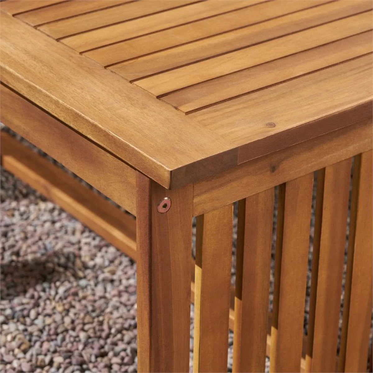 2 Piece Outdoor Acacia Wood Sofa Set Z543362