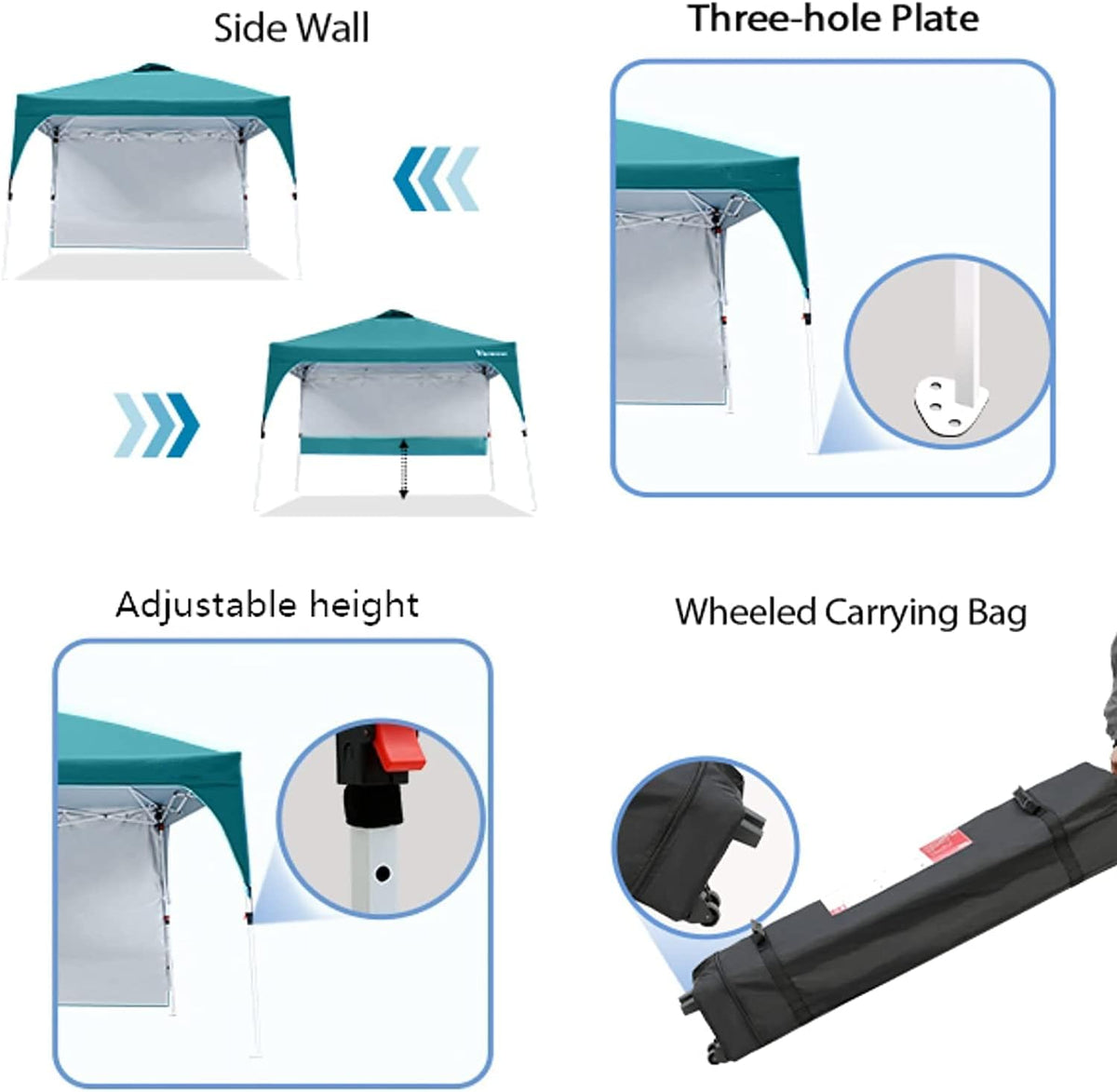 10'x10' Anti-UV Instant Shelter Canopy Tent with Carrying Bag N917685