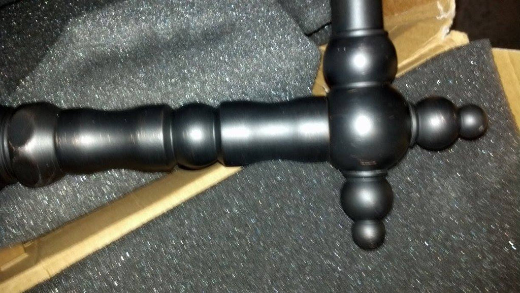 Tuscan Bronze Lavatory Faucet with Cross Handles D240891