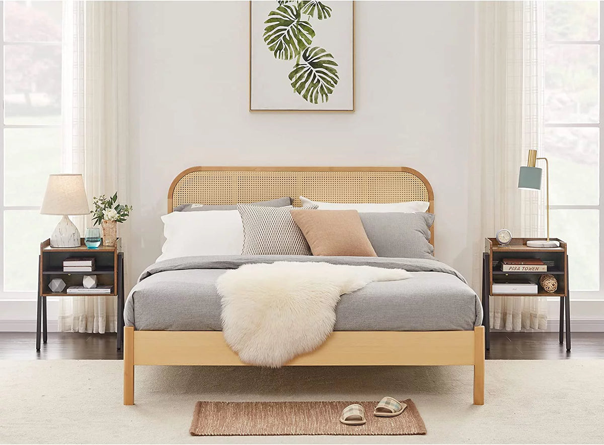 Set of 2 2-Tier Storage Nightstand K406