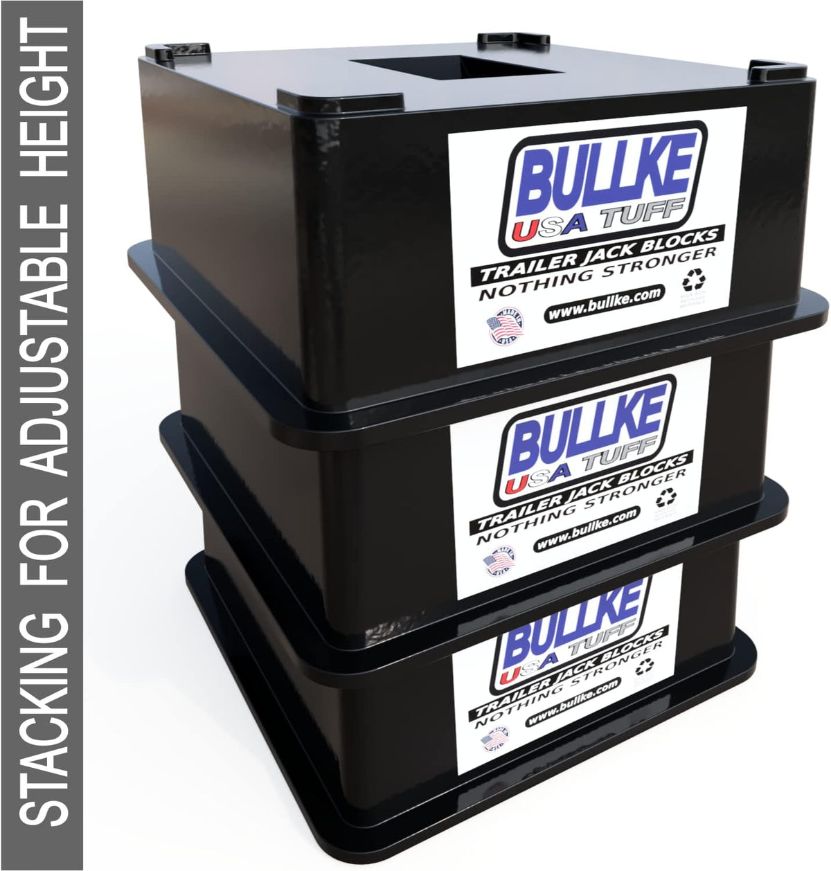 4 Pack Trailer Jack Block Stand 12,000 lbs Capacity Stabilizing Pads F92794