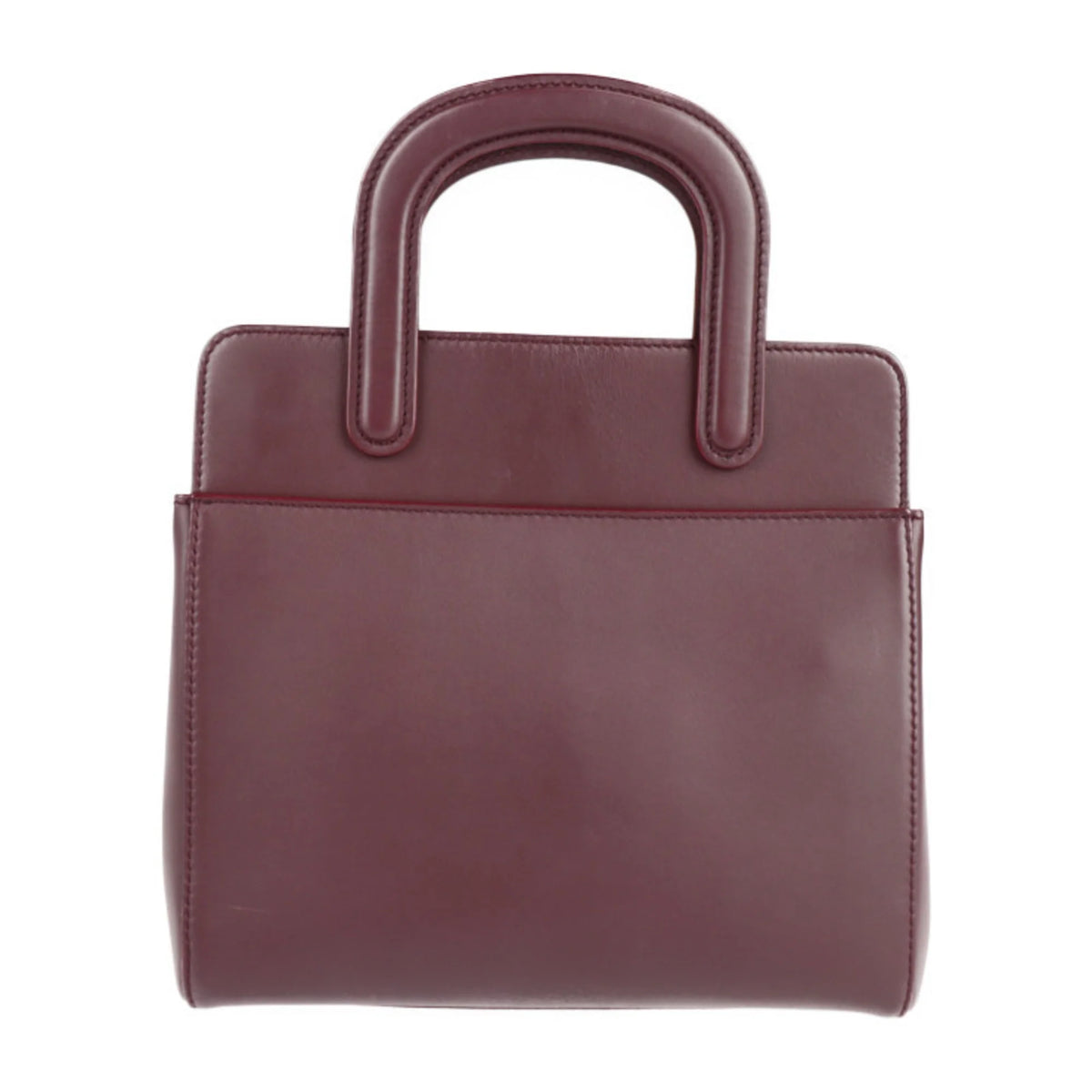 Bordeaux Calf Leather 2WAY Shoulder Bag Tote R869597