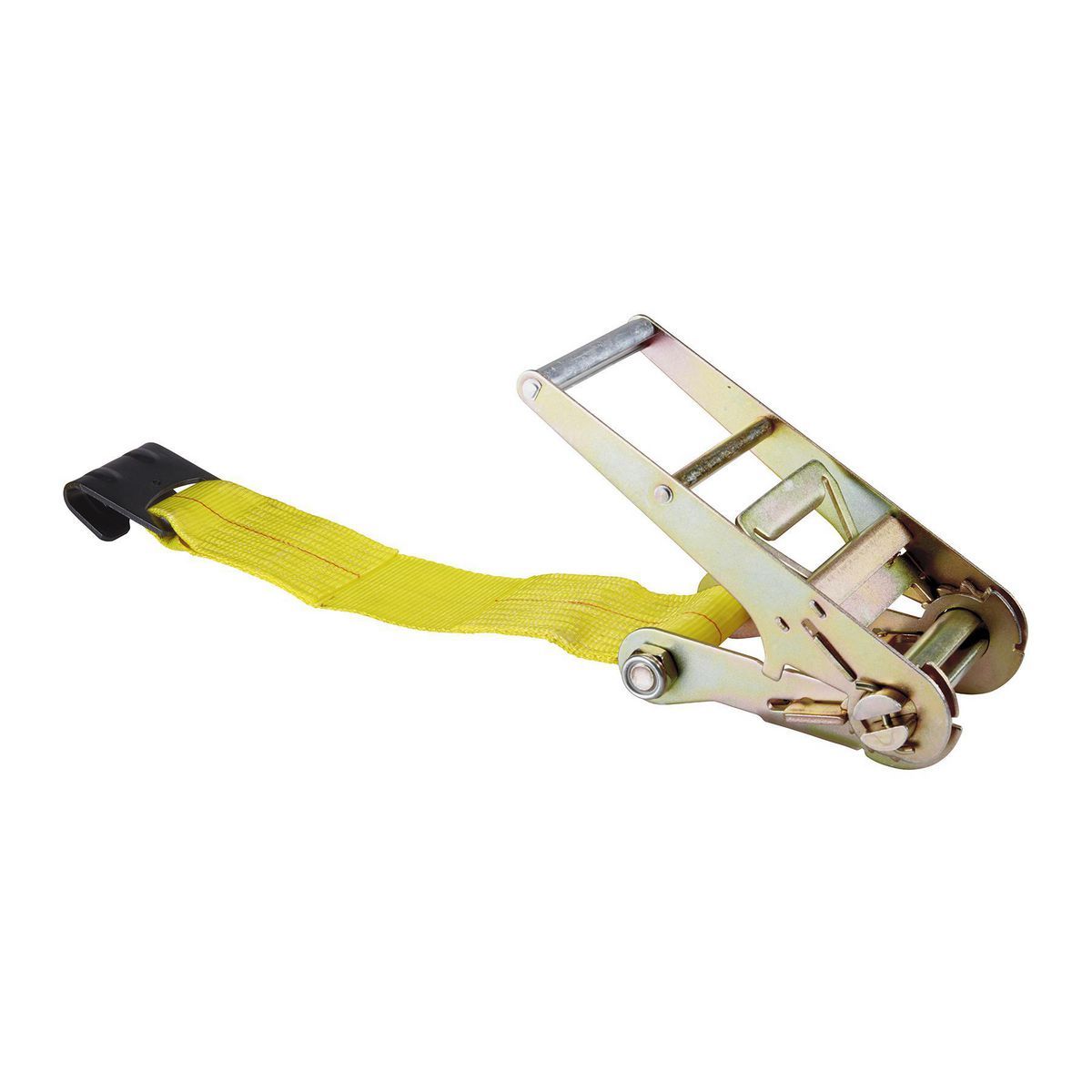 4 in. x 27 ft. Ratcheting Cargo Strap with Flat Hook F22255