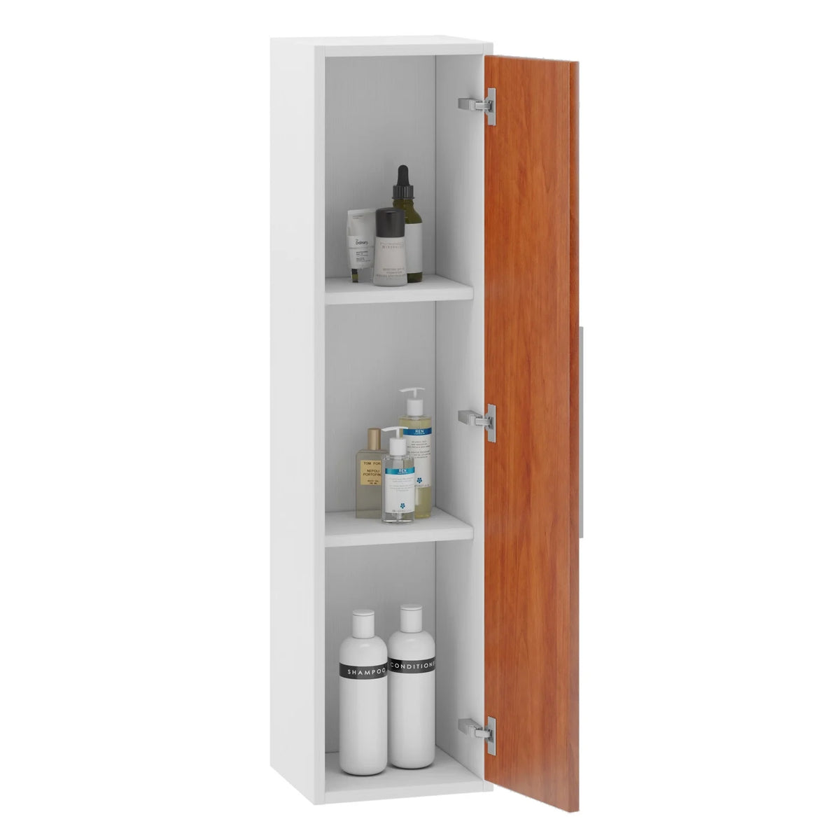 Autumn Oak Wood Column Cabinet T85106