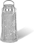 Silver Stainless Steel Insulated Water Bottle with Chain S3661