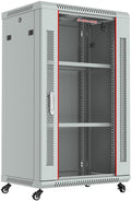 18U Wall Mount Gray IT Network Server Rack Cabinet Enclosure 24 Inch Depth O691