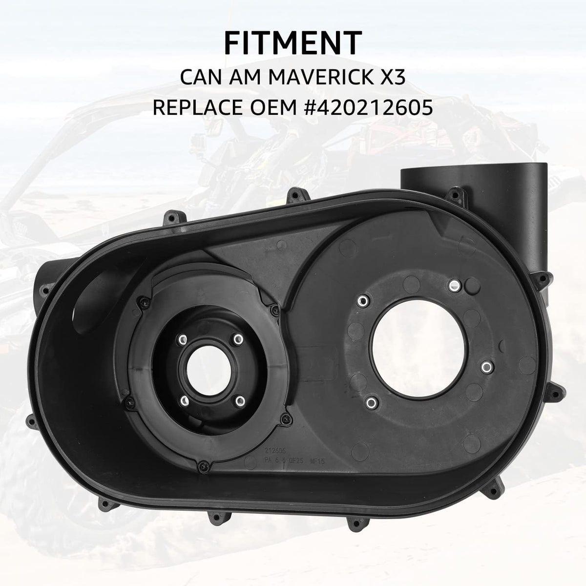 Inner Clutch Variator Cover CVT Air Guide Transmission Housing for Can Am Maverick X3 K712741