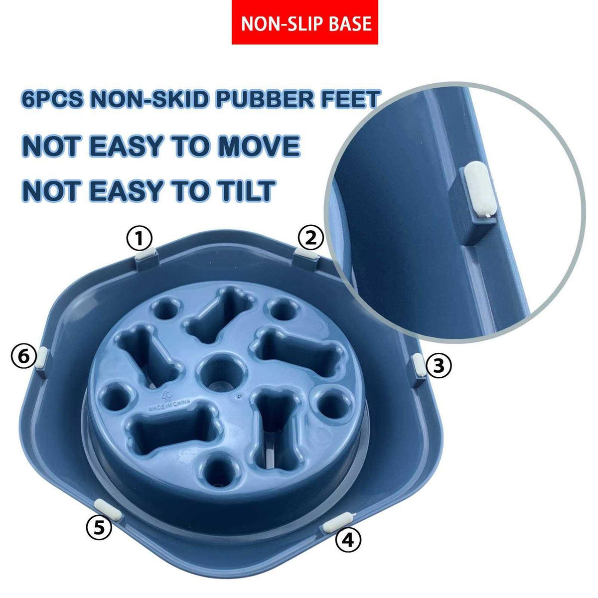 Slow Feeder Non Slip Dog Bowl A16105