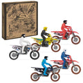 1:24 Scale Die-Cast Motorcycles with Rider Figure 5-Pack K650937