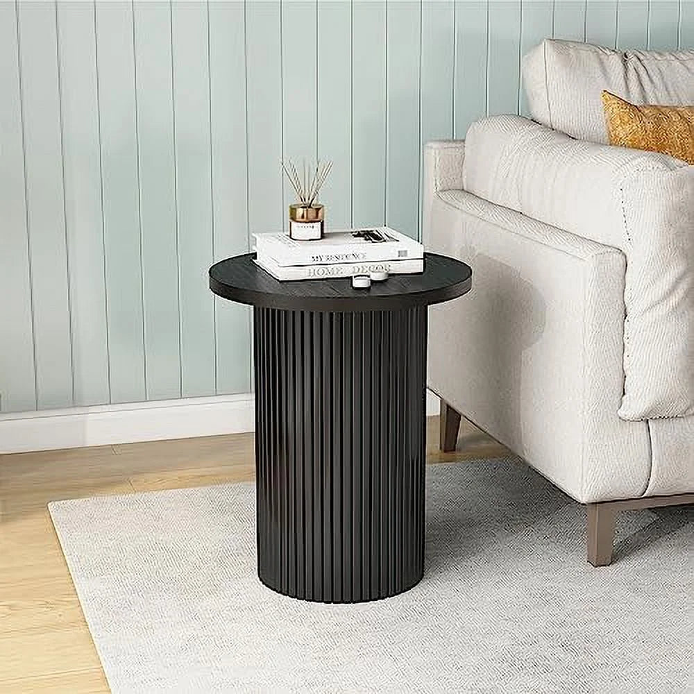 Solid Wood Round End Table Z674590
