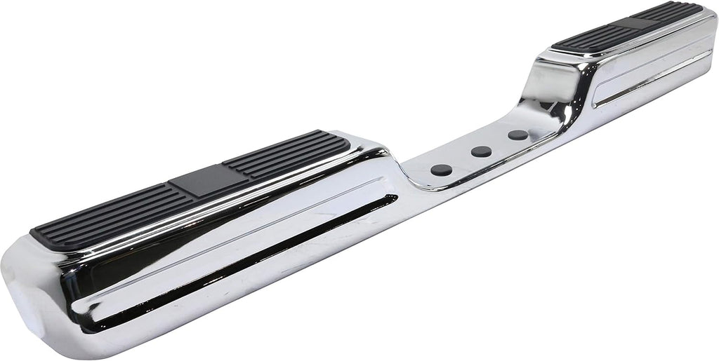 Chrome Step Bumper Face Bar with Step Pad S837