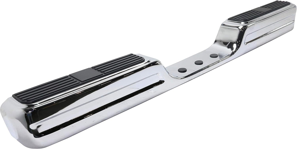 Chrome Step Bumper Face Bar with Step Pad S837