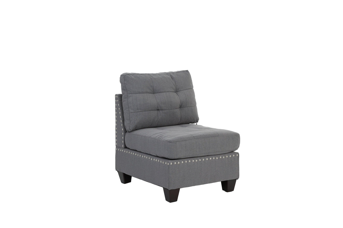 5 Pcs Modular Sofa Set Gray X535535
