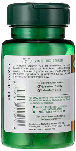60 mg Vitamin C + Zinc Supplement Tablets F34764