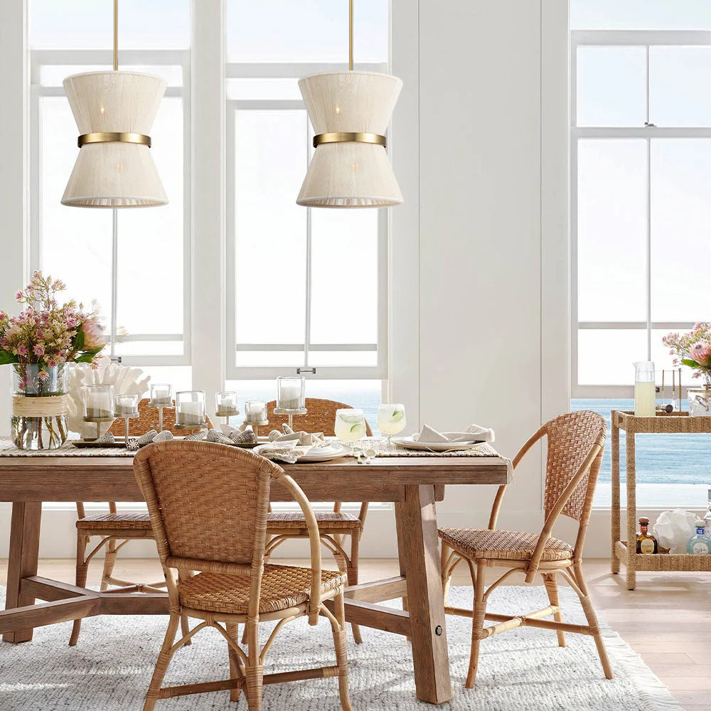 2-Light Single Drum Chandelier L4779
