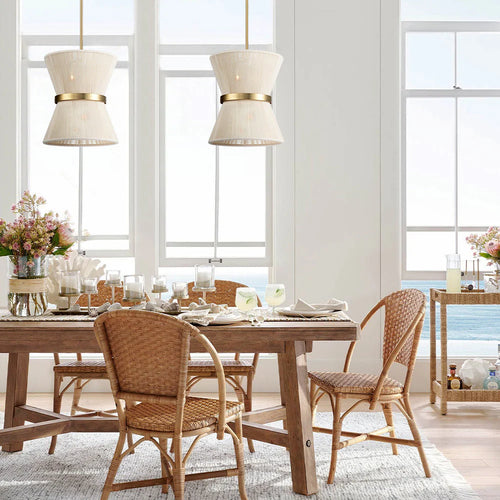 2-Light Single Drum Chandelier L4779