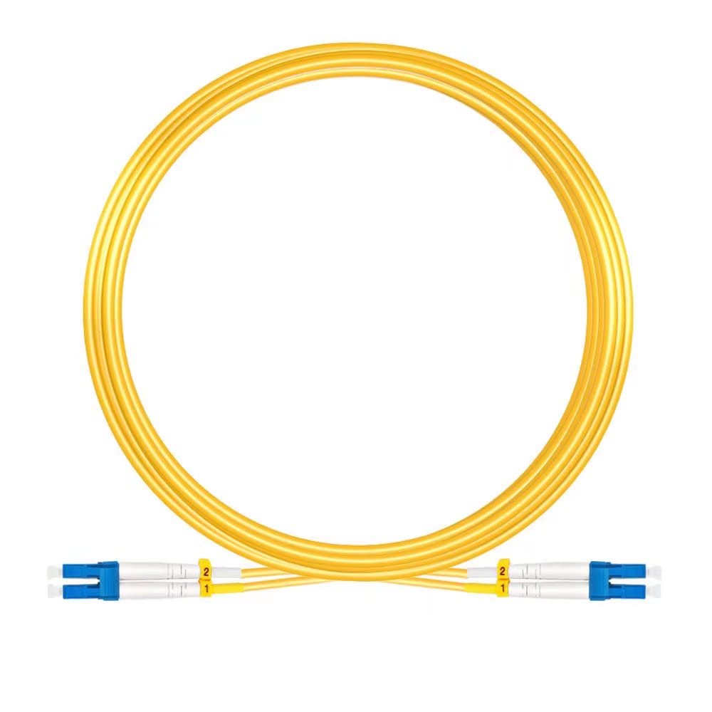 100m OS2 LC LC Single Mode Duplex Fiber Optic Patch Cable LSZH 9/125μm P958