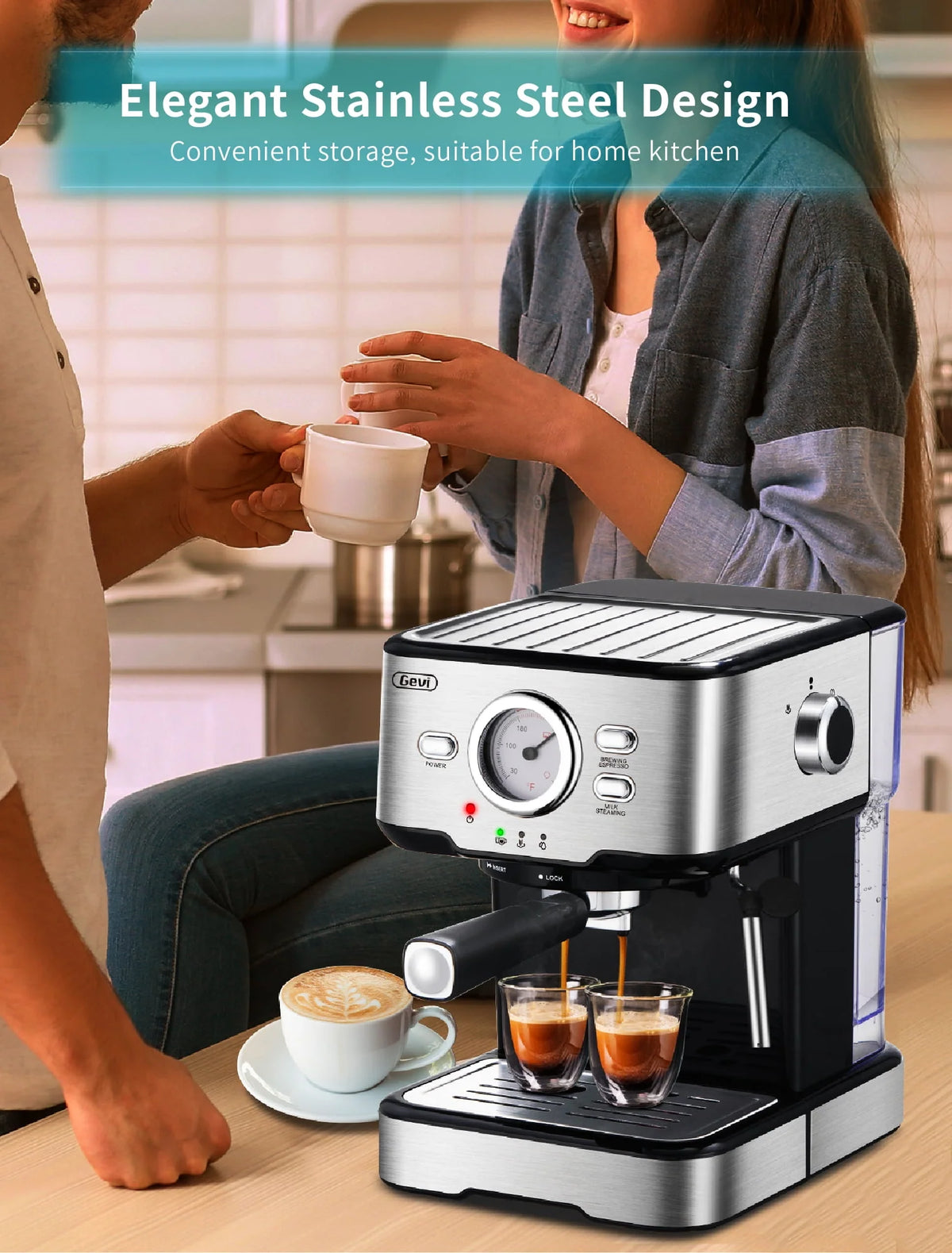 15 Bar Espresso Machine with Steamer Y942492