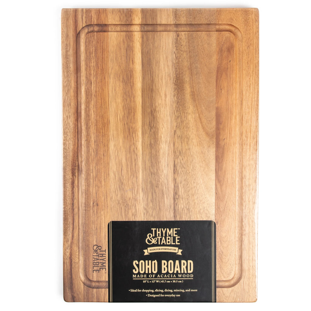 12" x 18" Acacia Wood Cutting Board O58359